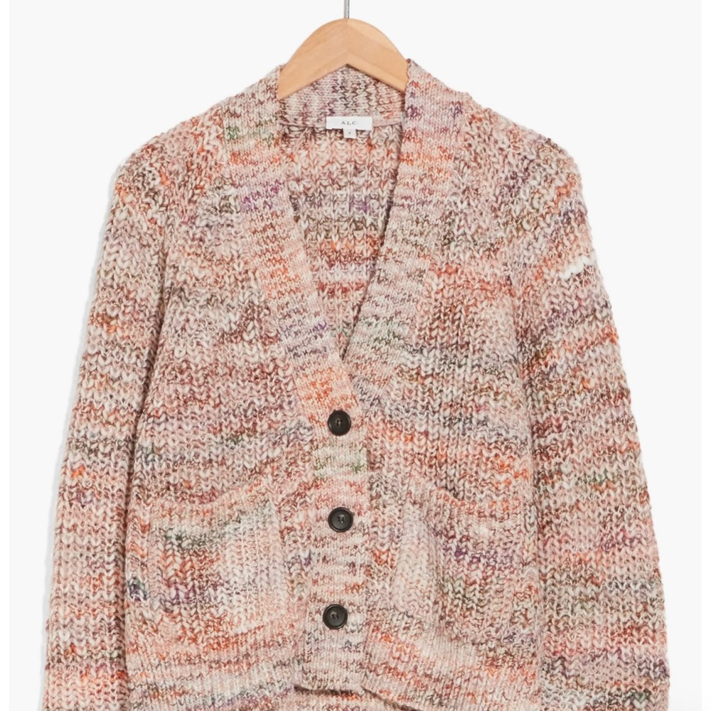 A.L.C. Cleveland Knit Cardigan In Sirocco Rose Marl - Small - NWT
